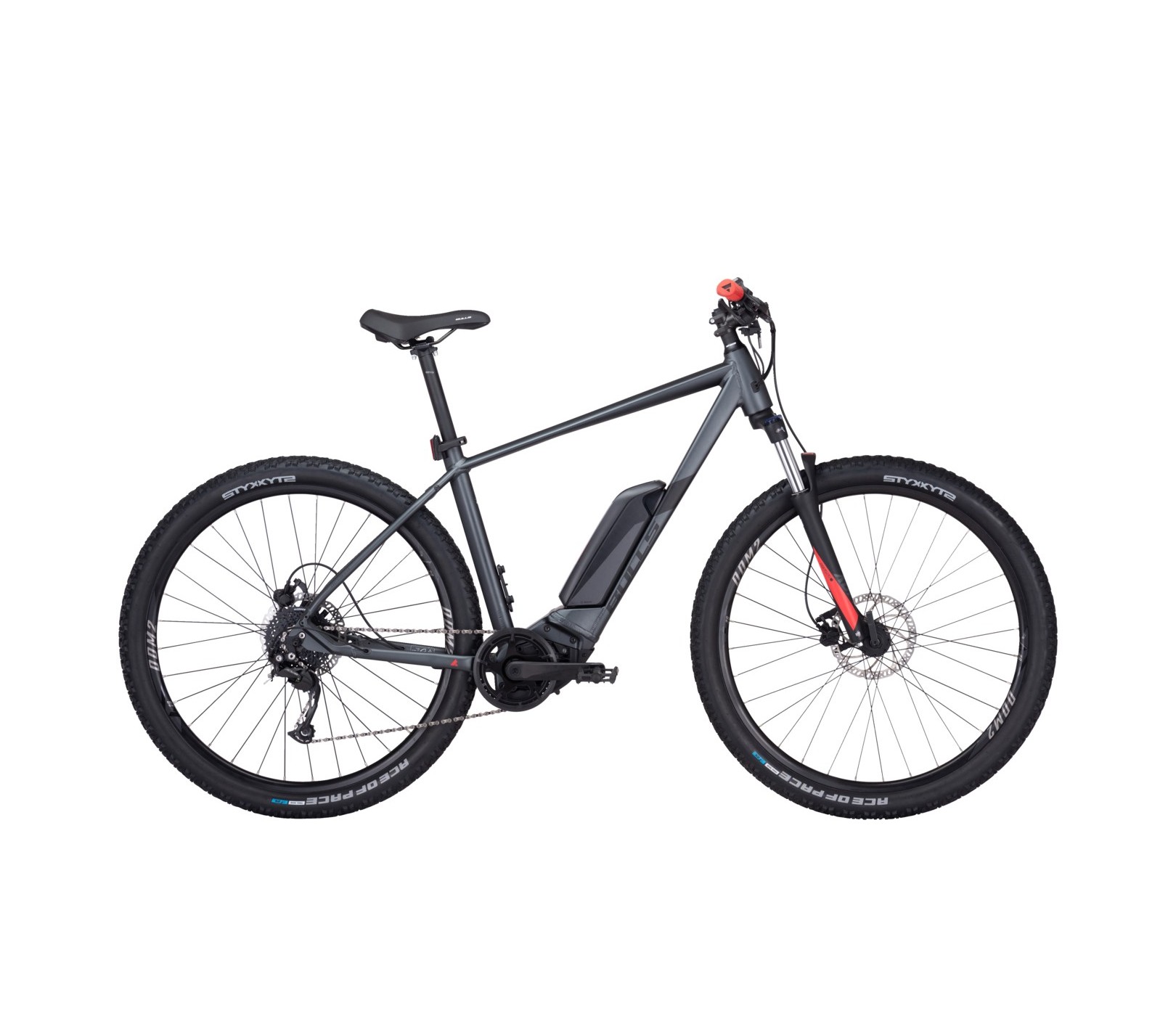 VTTAE Bulls LT CX 2022 Couleur Gris Capacite de batterie 400 Wh Taille de cadre Kalkhoff Pegasus Megamo VTT Orbea Focus Bulls M
